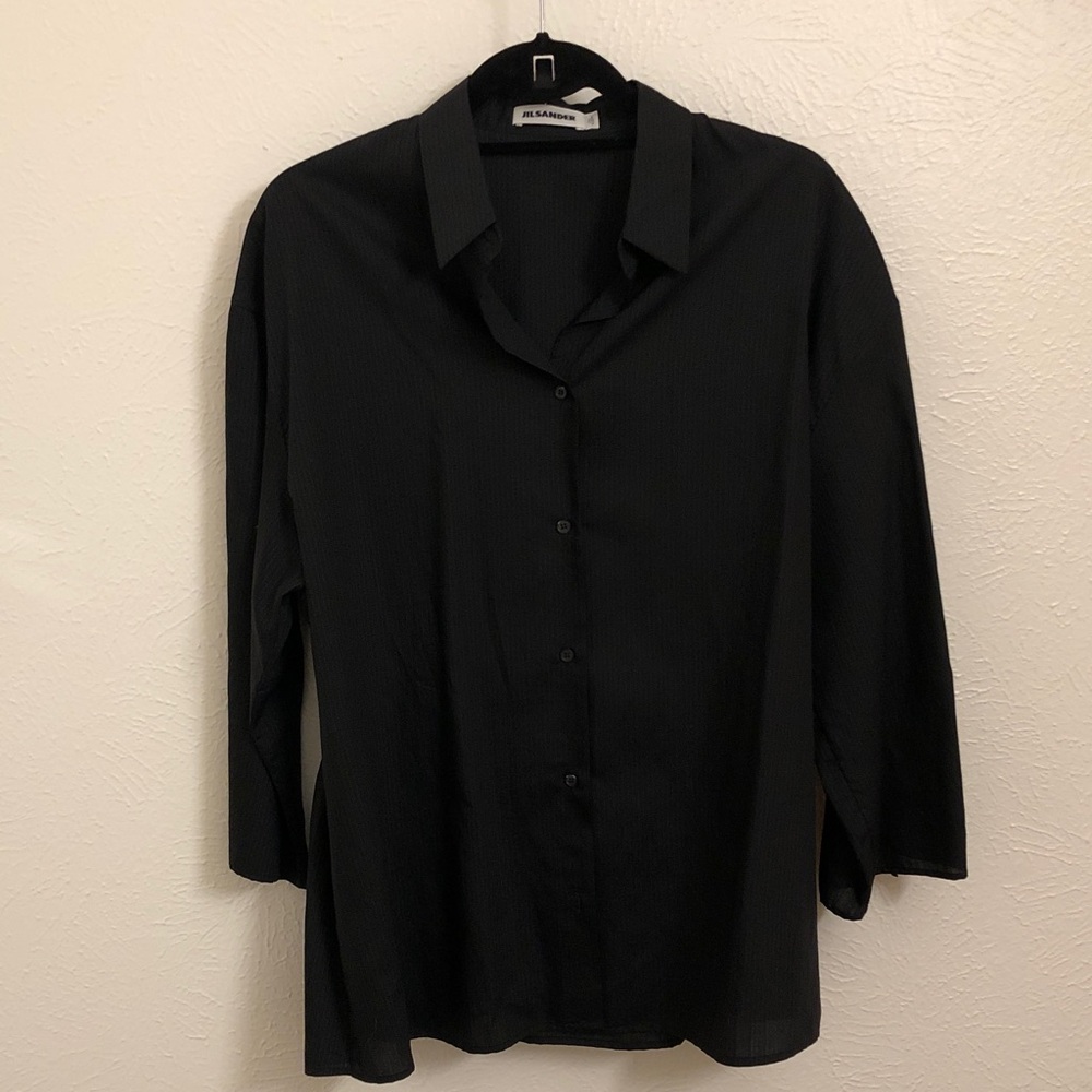 Jil Sander Black Blouse